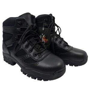 Thorogood Deuce Tactical Boots Mens 5 Womens 7 Black New Waterproof Side Zip